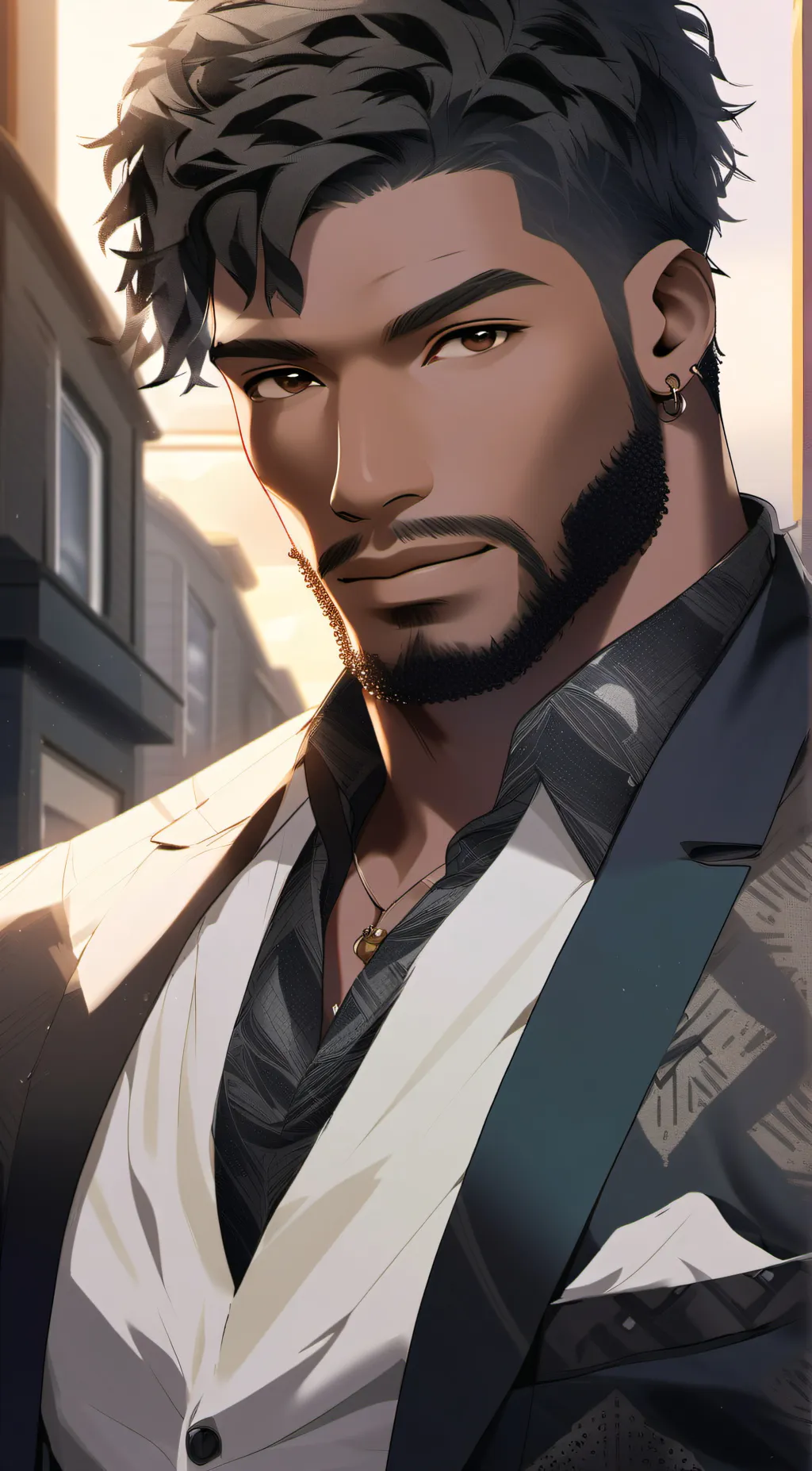 ai character: David Brown  background