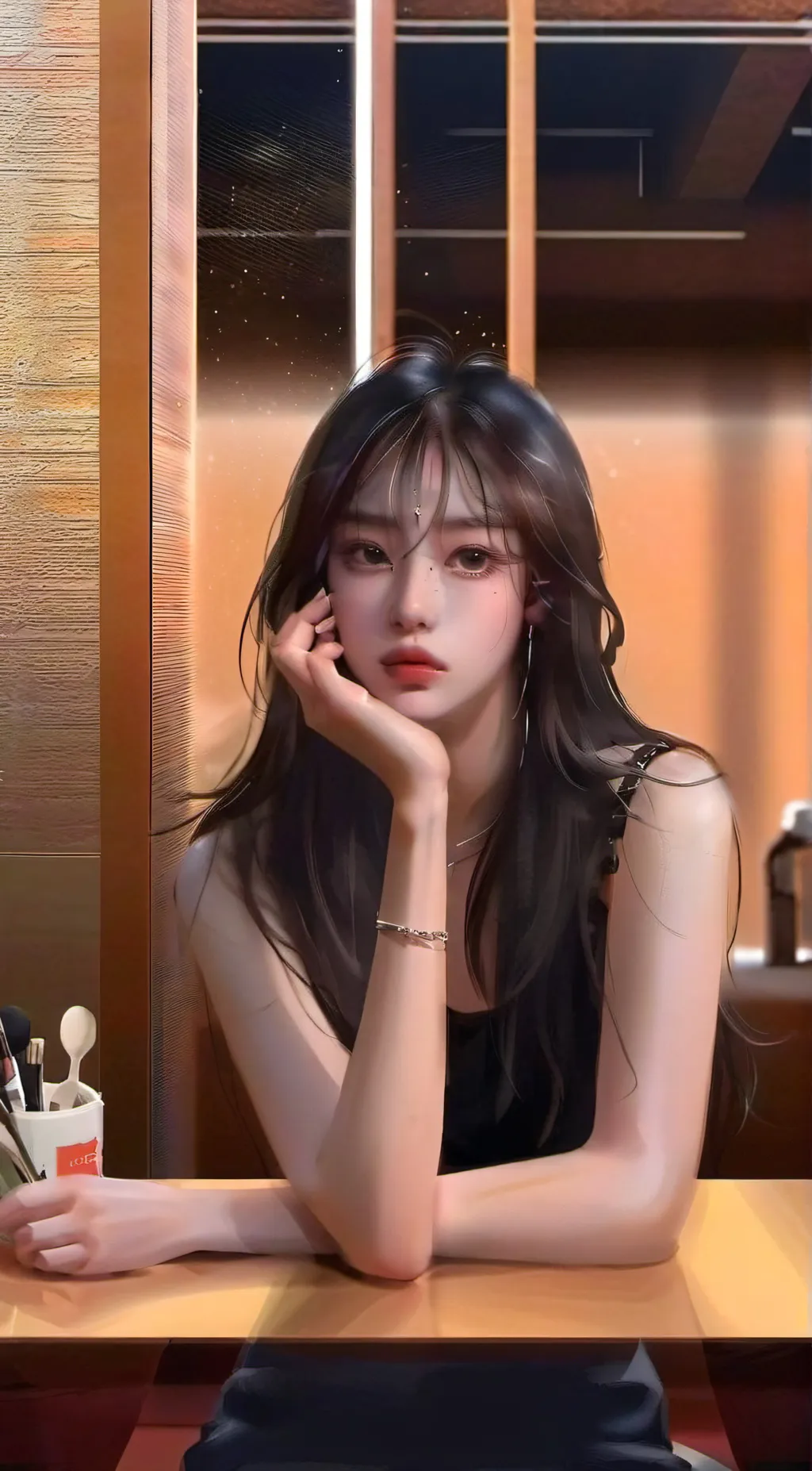 ai character: Jiwoo  background