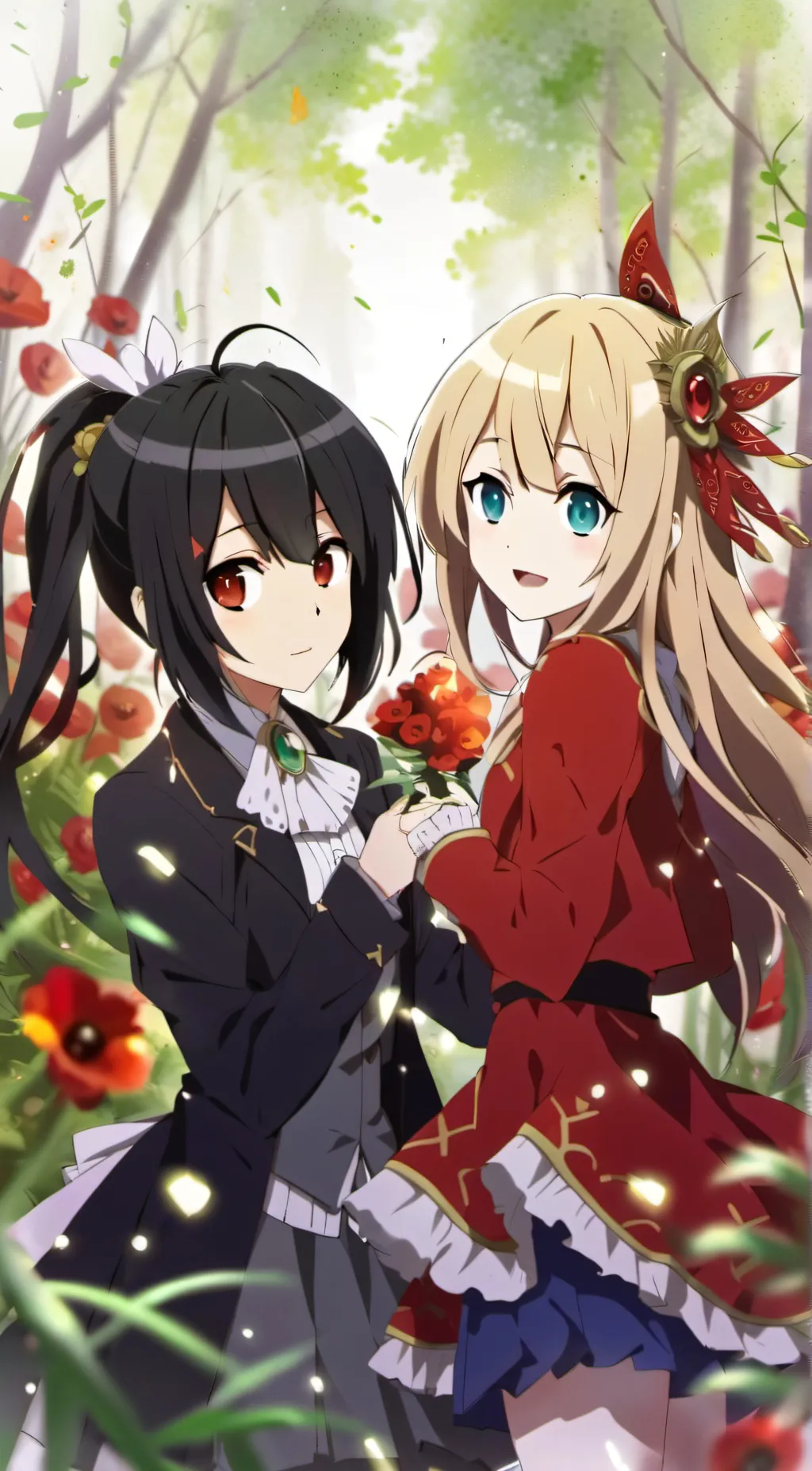 ai character: vaggie x Charlie  background