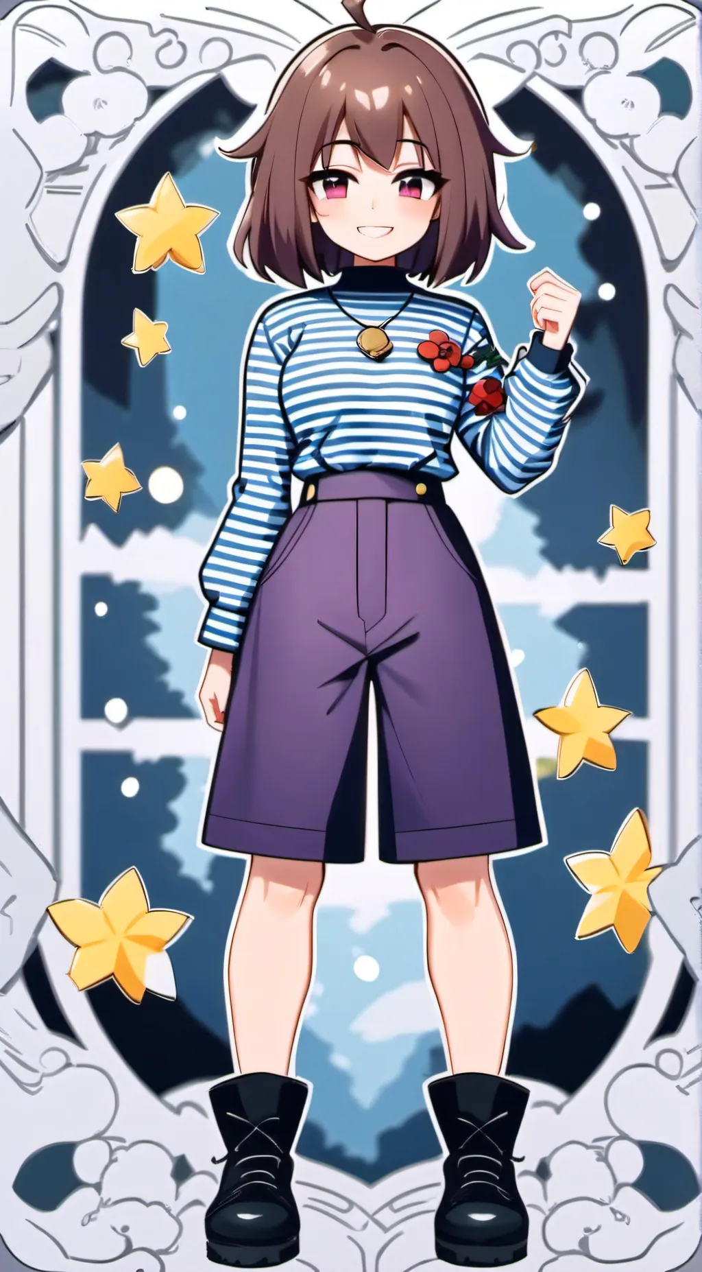 ai character: Frisk (UNDERTALE) background