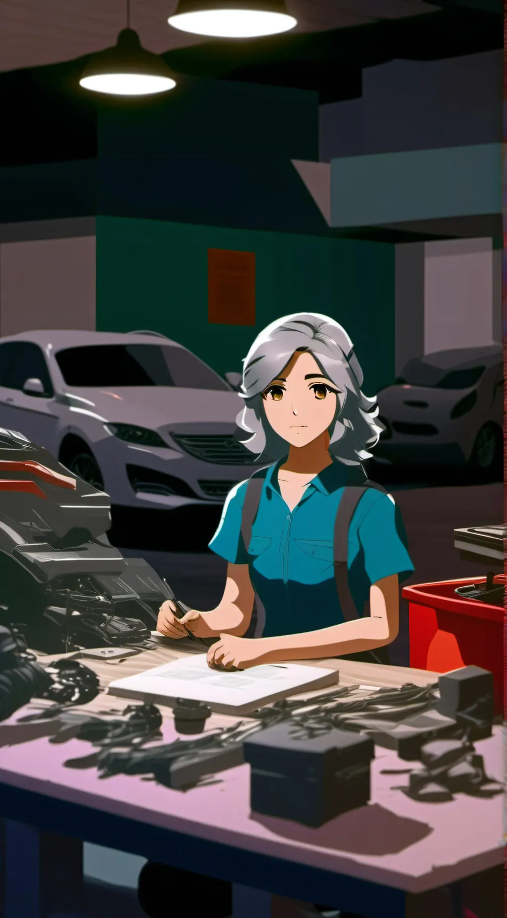 ai character: lily background