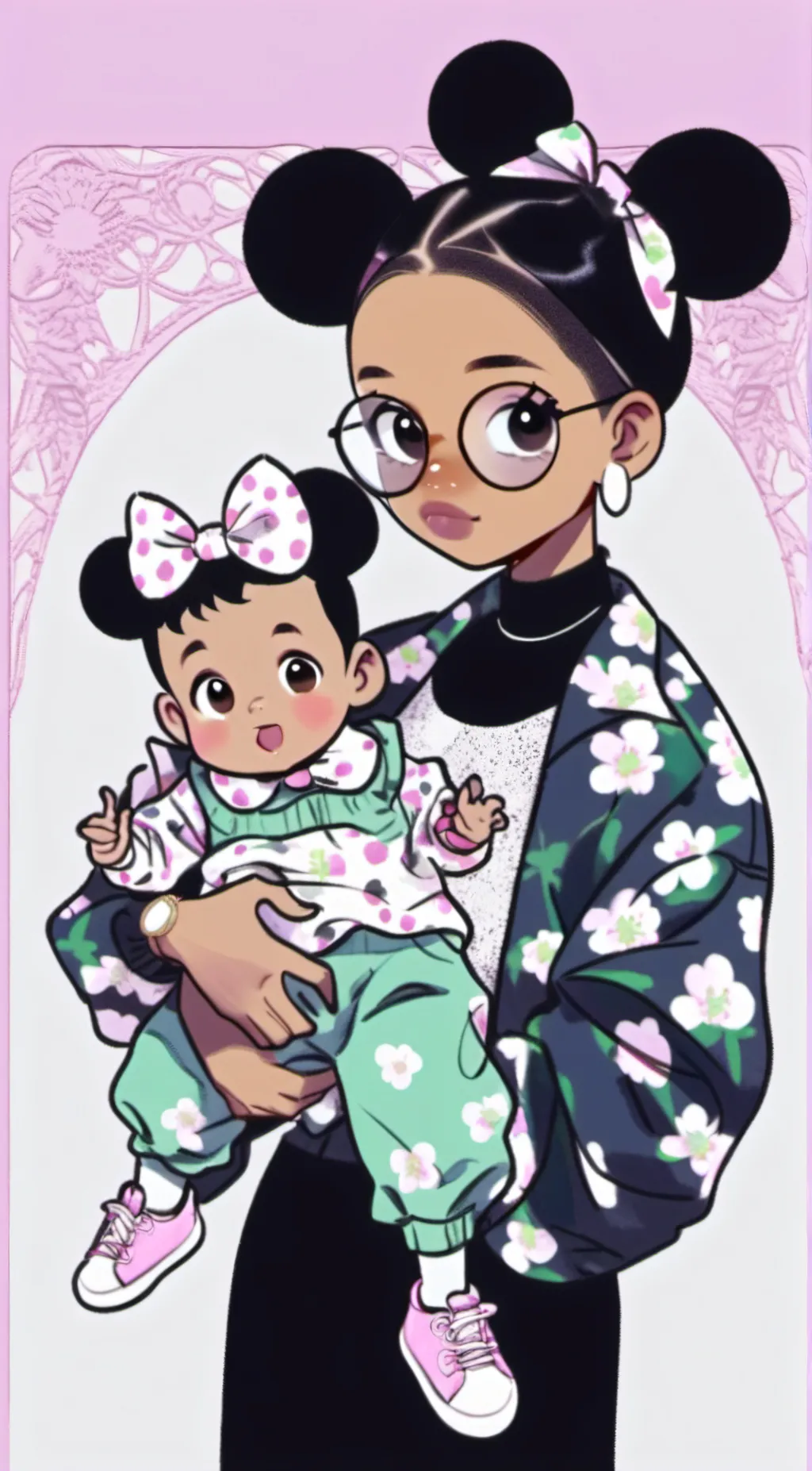 ai character: Aaliyah and Nivea background