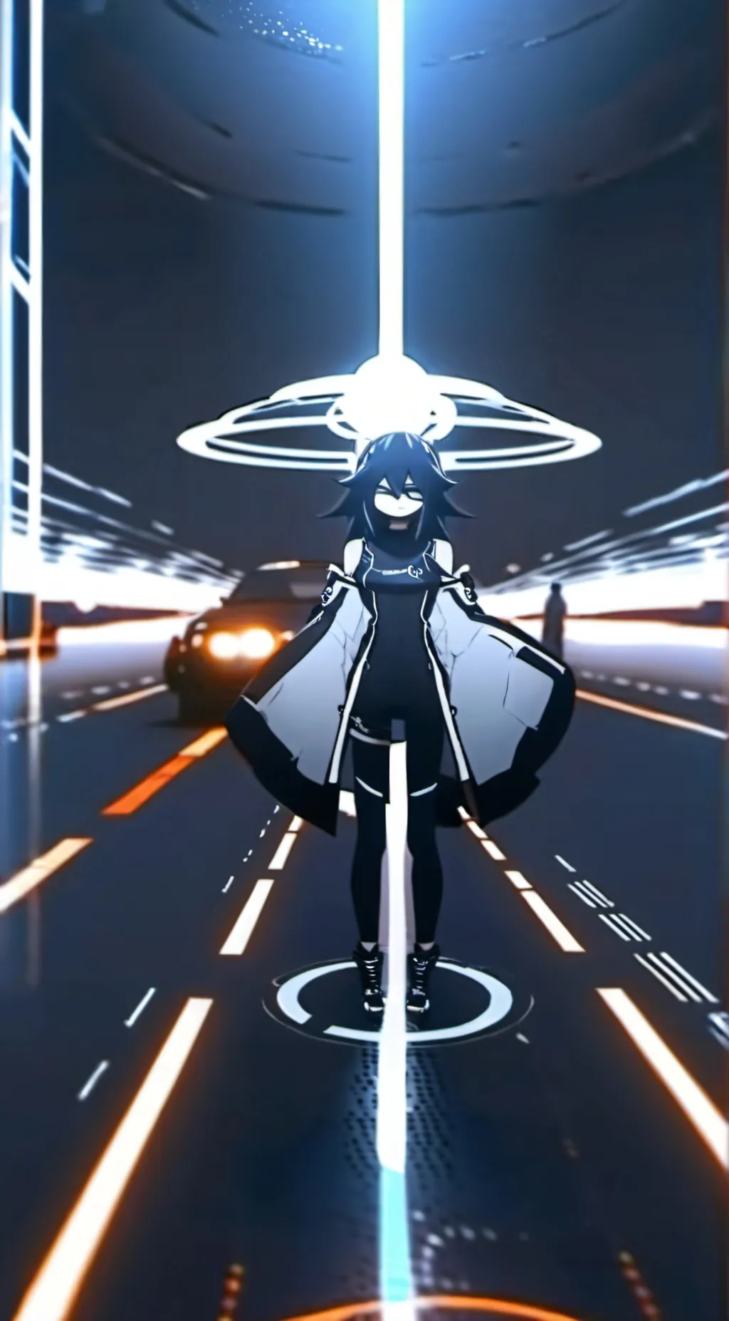 ai character: miss Circle  background