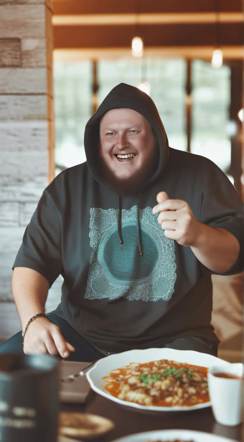 ai character: Caseoh background