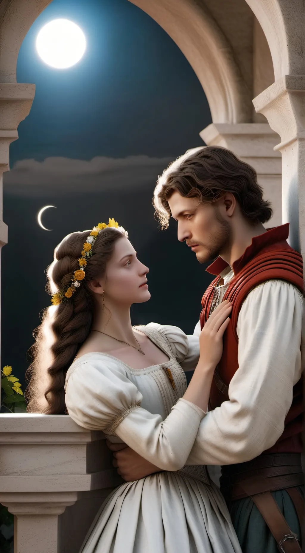 ai character: romeo and julietX  background