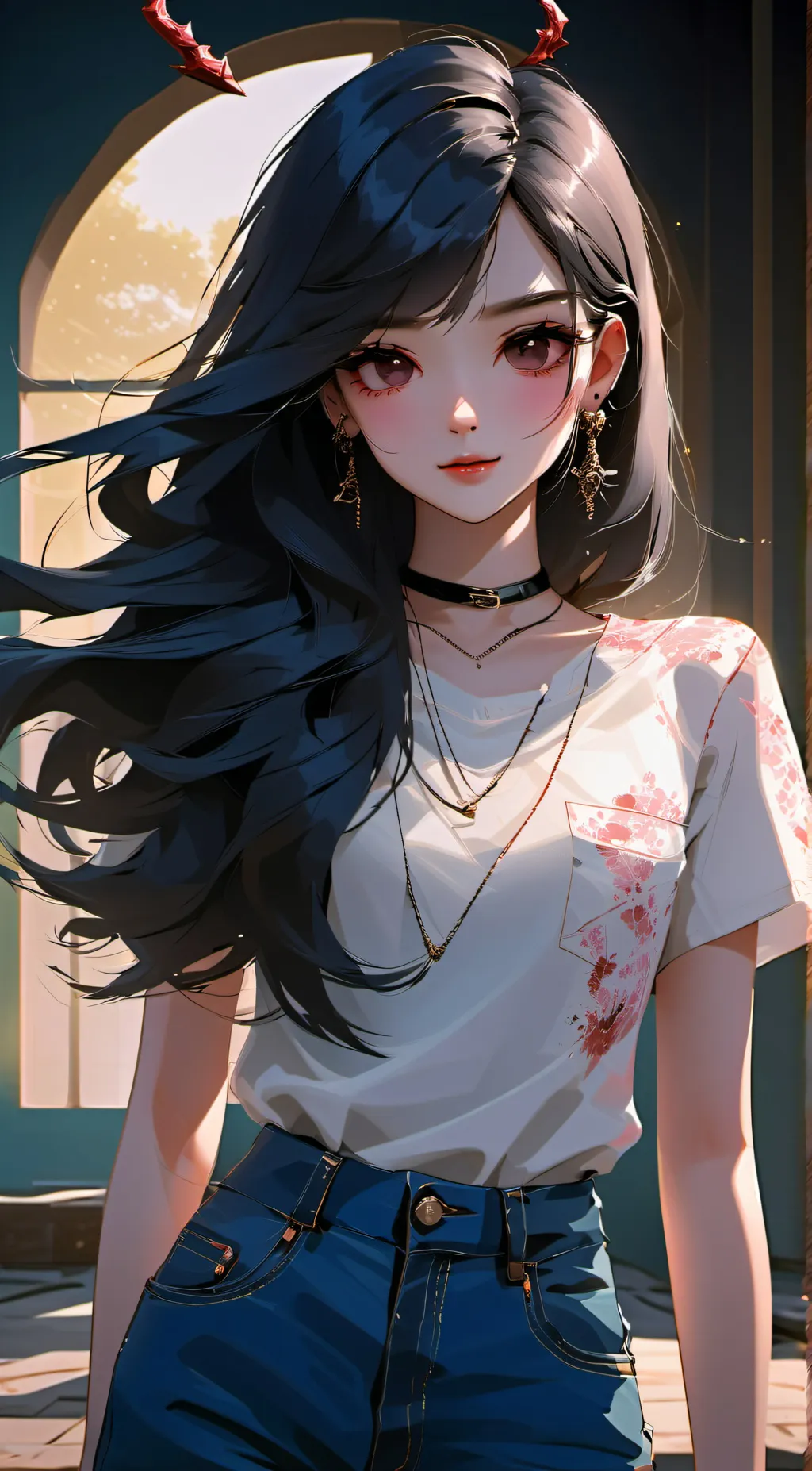 ai character: emma ameal background