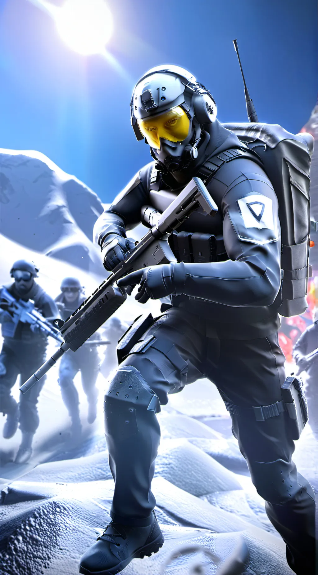 ai character: U.D-1 Soldier background