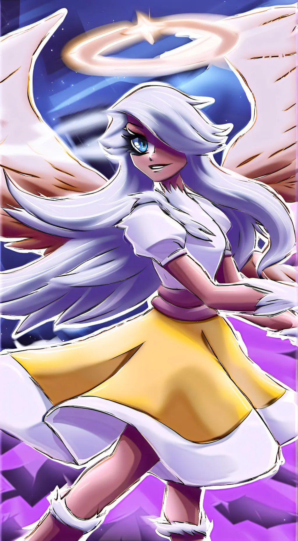ai character: Emily angel background