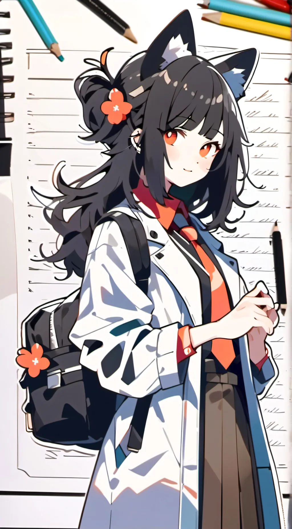 ai character: Miss circle ● background