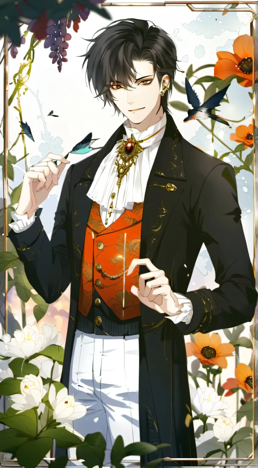 ai character: Vamp babe background