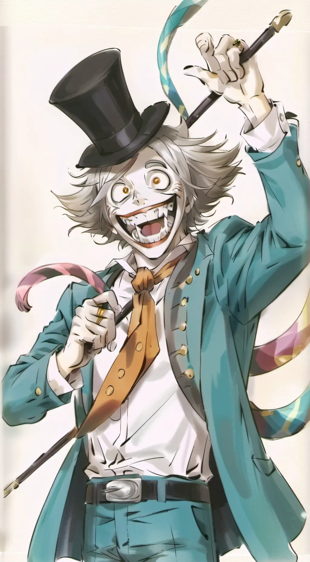 ai character: The Clown/ villan. background