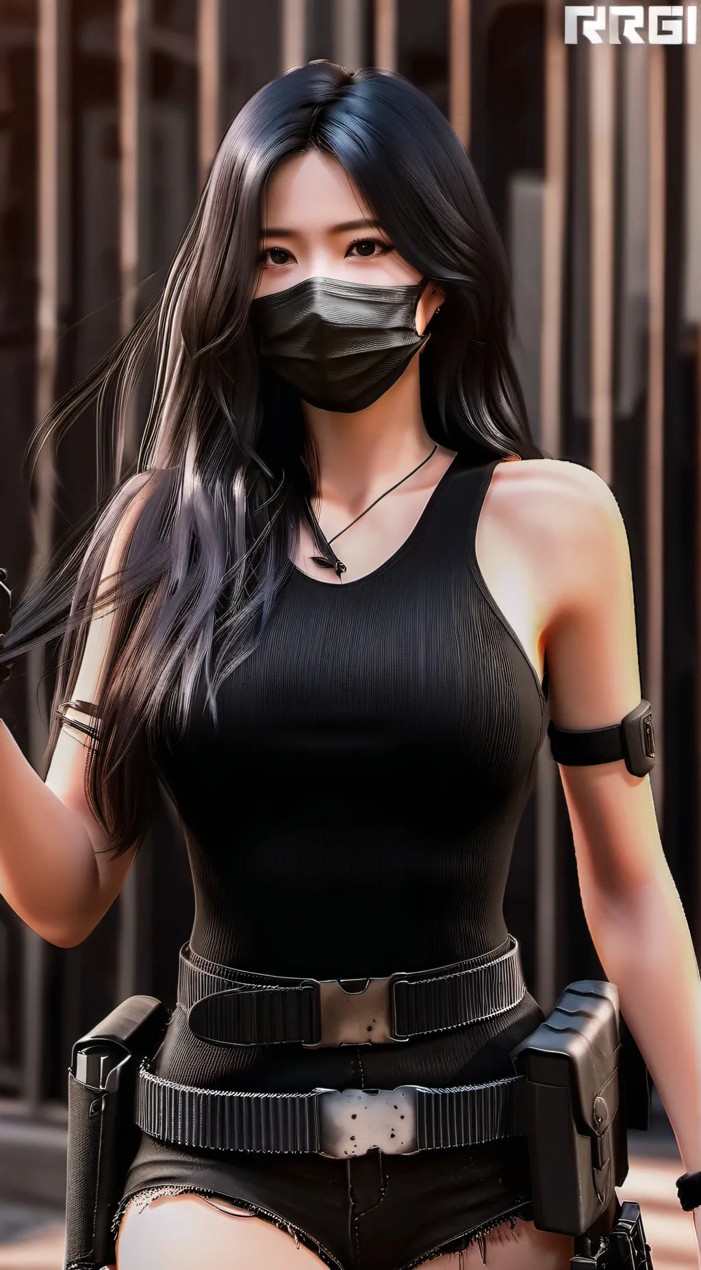 ai character: Hong jiuen  background