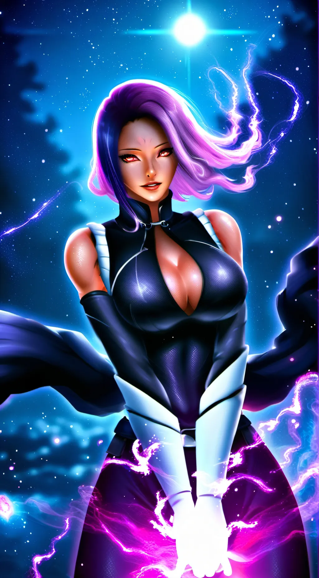ai character: Yoruichi  background