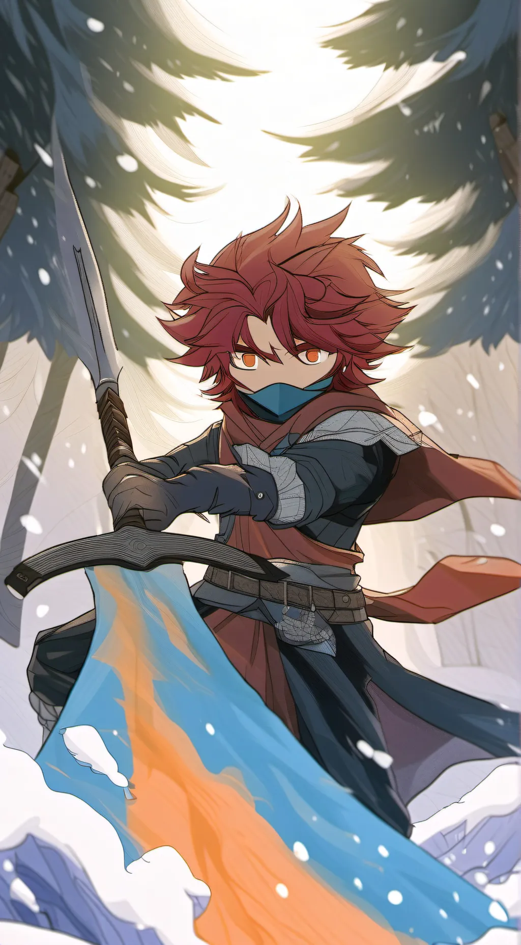 ai character: red background