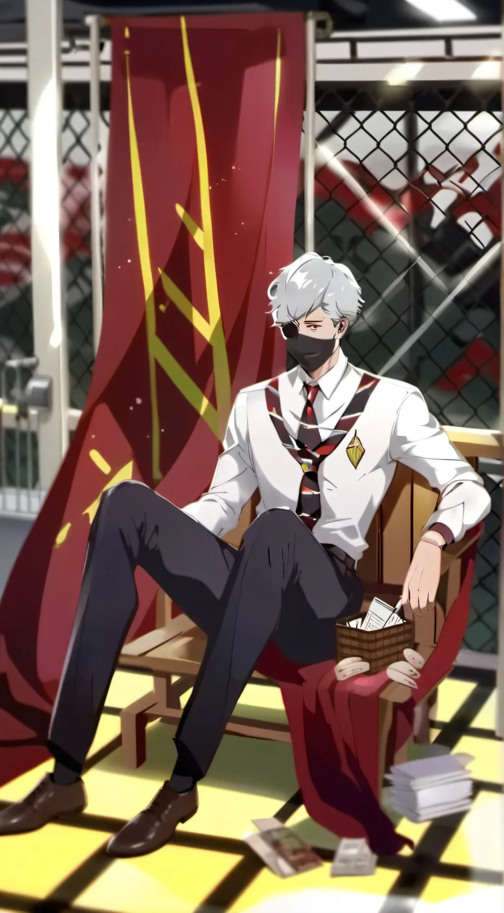 ai character: ash background