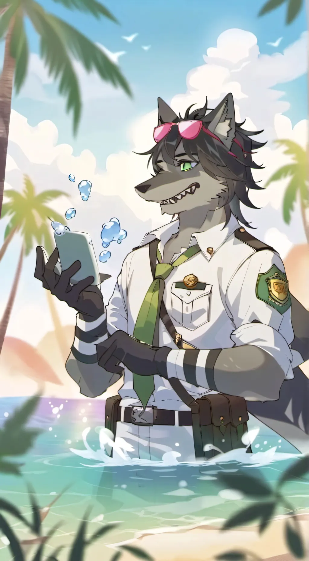 ai character: captain fishy background