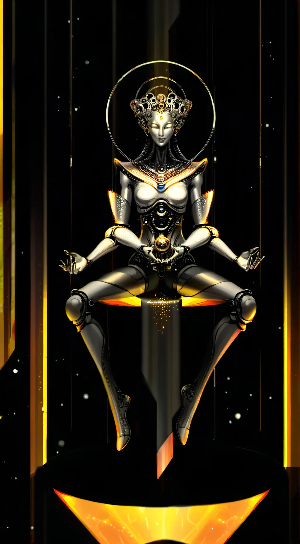 ai character: Synthetic Queen background