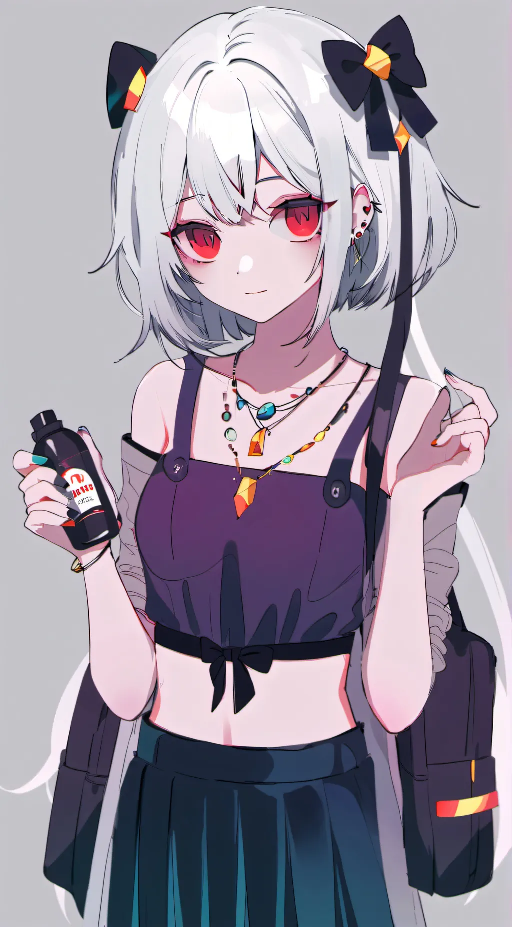 ai character: Violet background