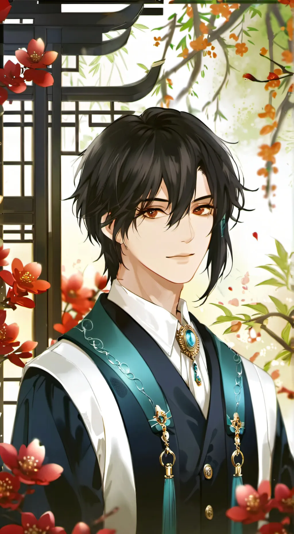 ai character: Mha x Demon slayer background