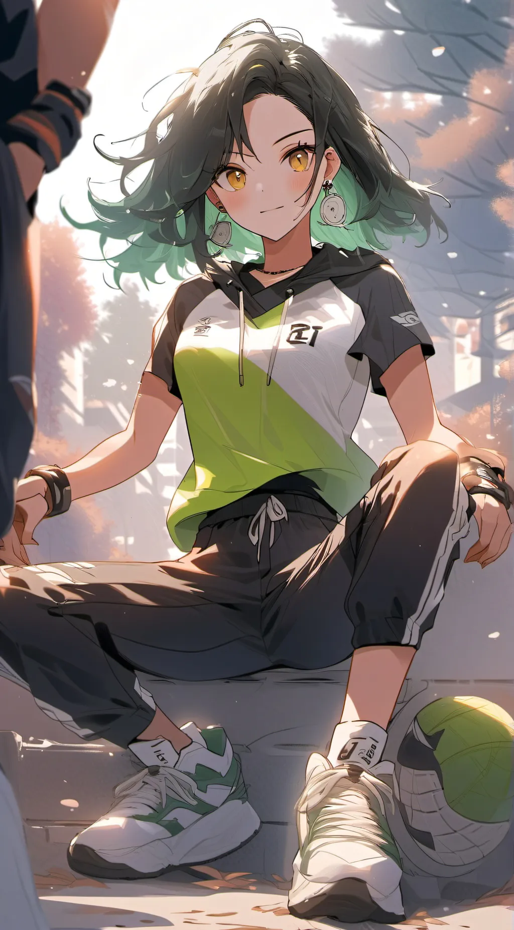 ai character: Billie elliesh  background