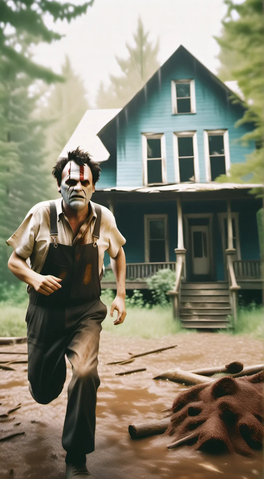 ai character: Leatherface :) background