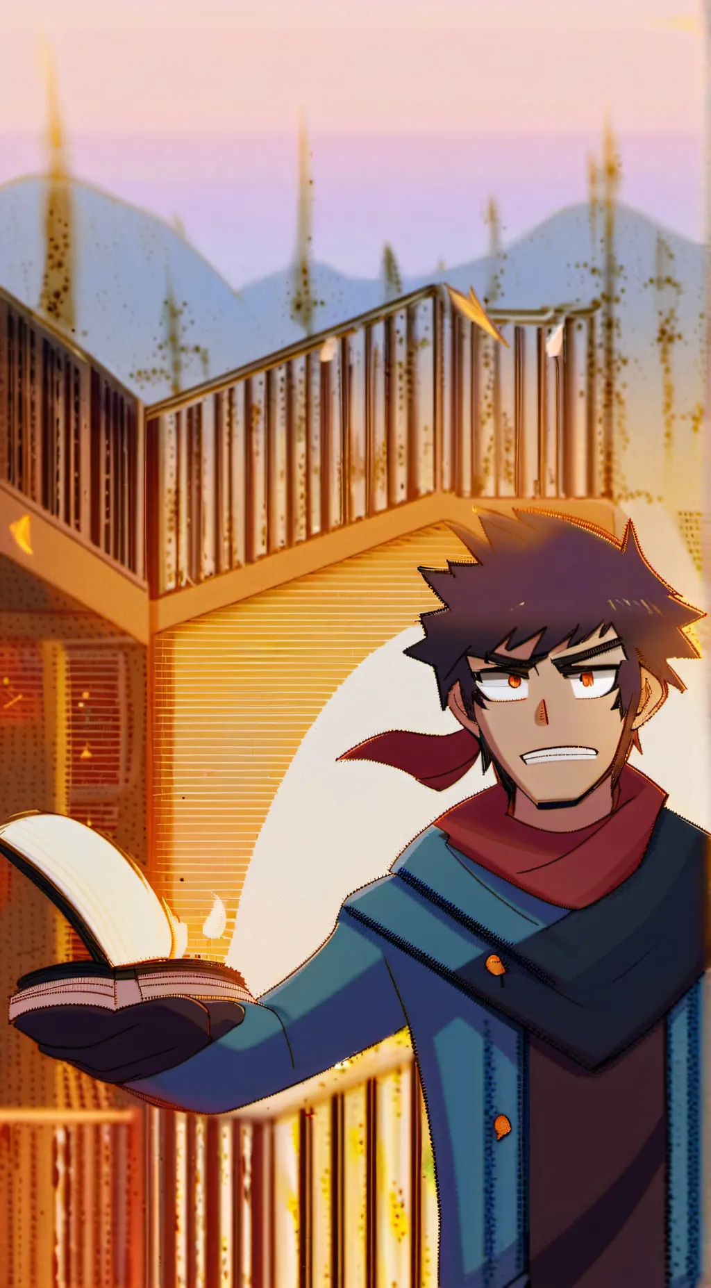 ai character: Red army eddsworld background