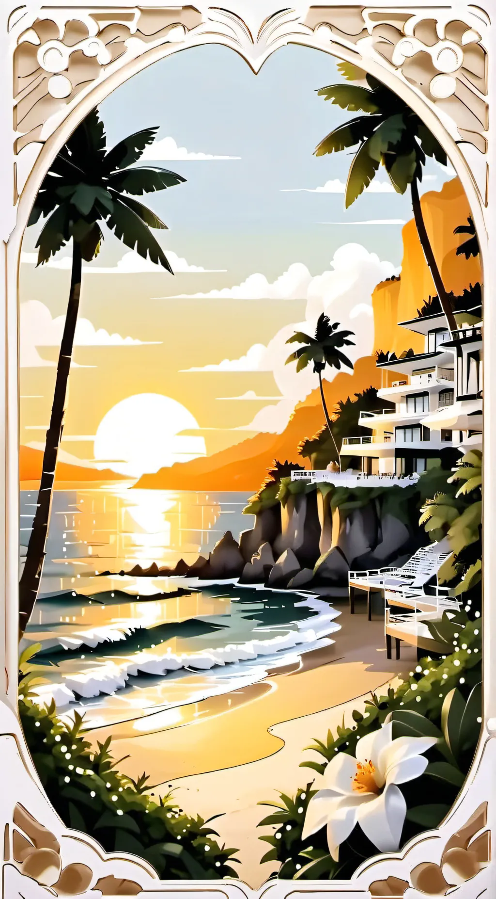 ai character: HH Vacation  background