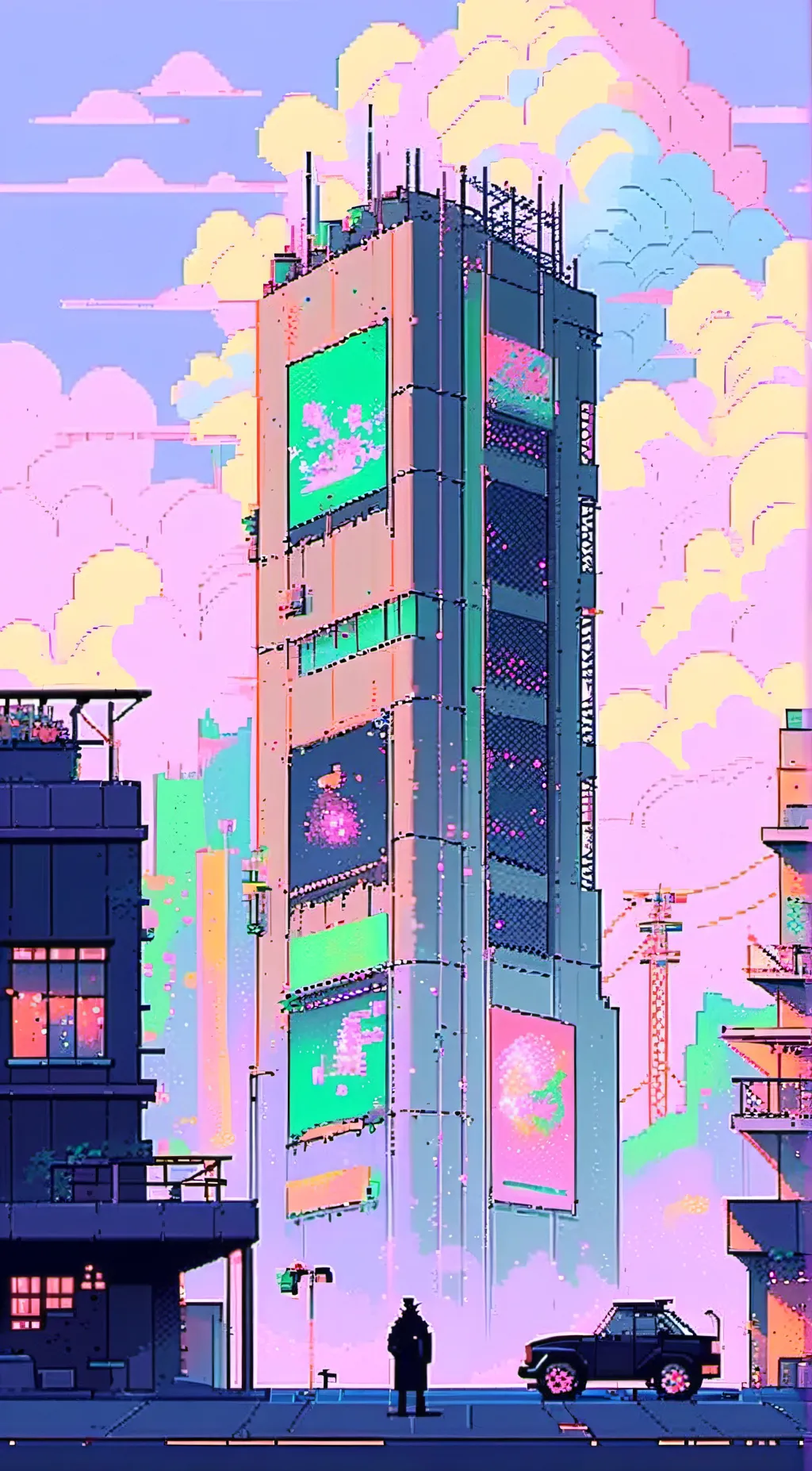 ai character: Glitch  background