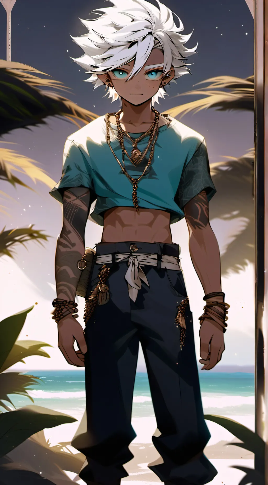 ai character: Noel Crown background