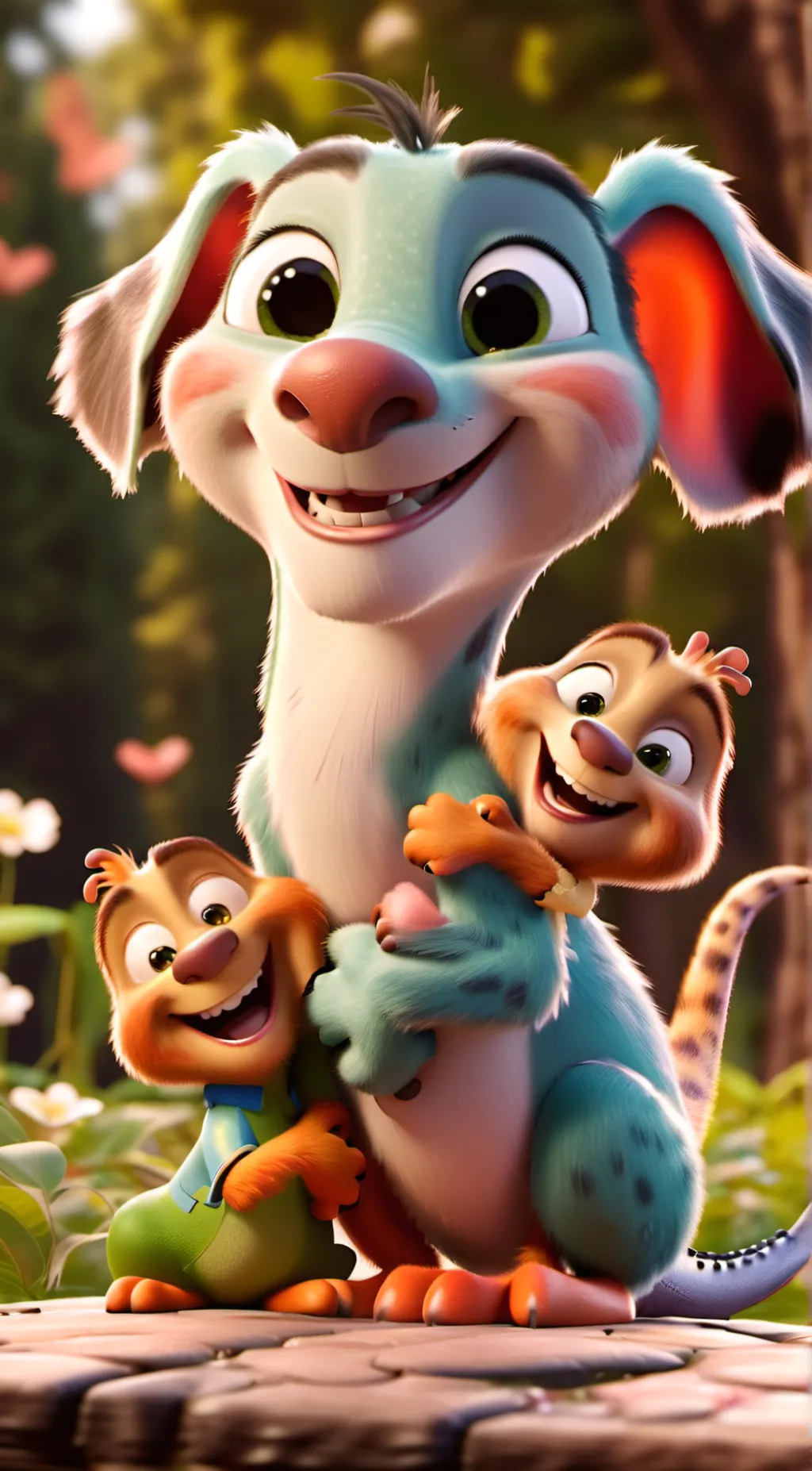 ai character: dogday  background