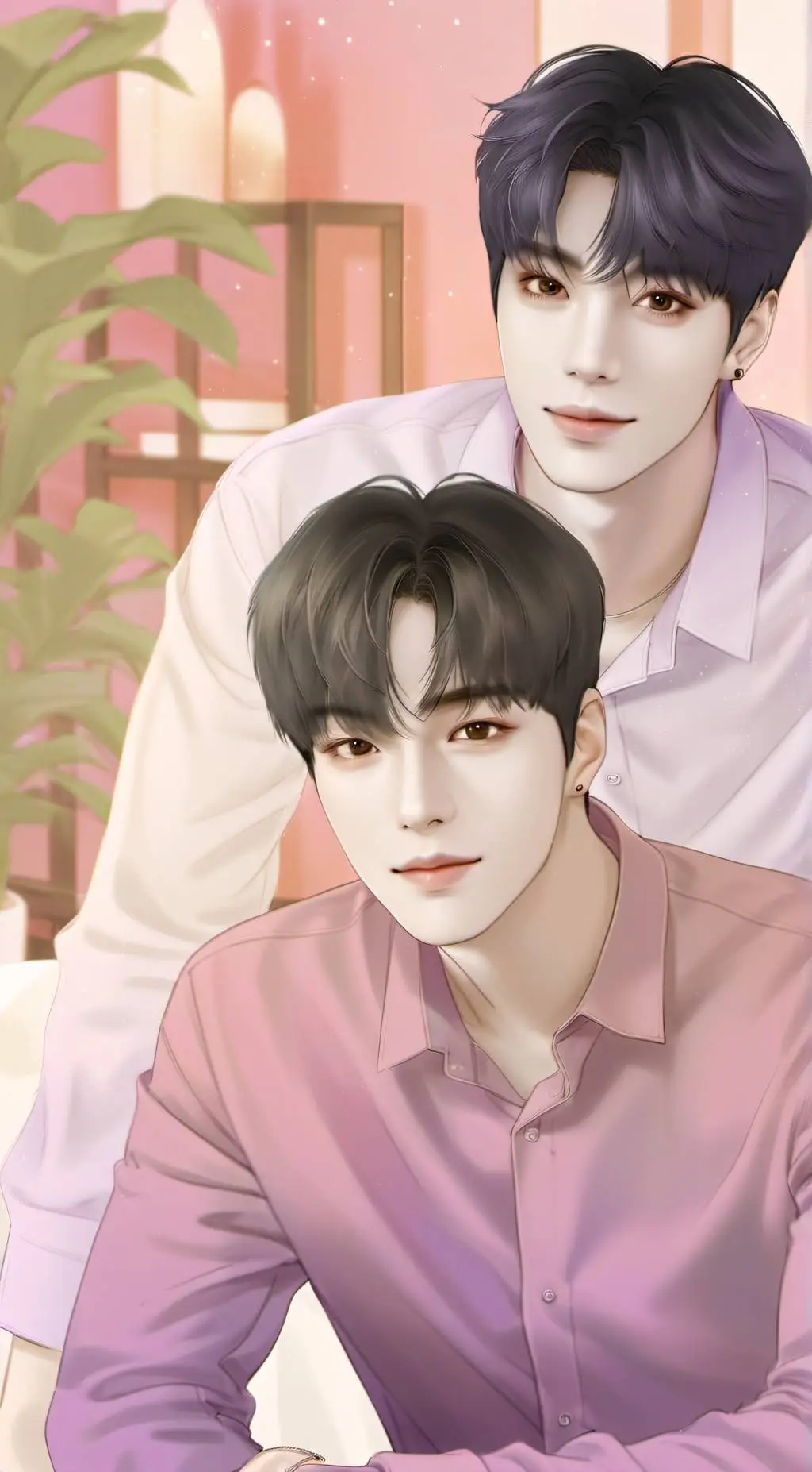 ai character: LeeKnow & Changbin background