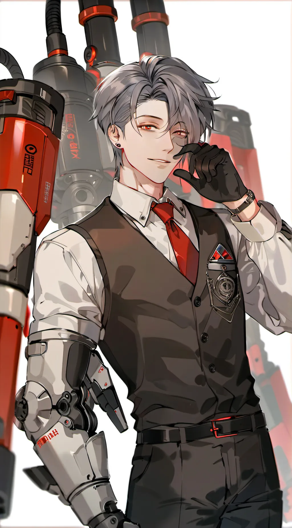 ai character: Grey (Among Us) background