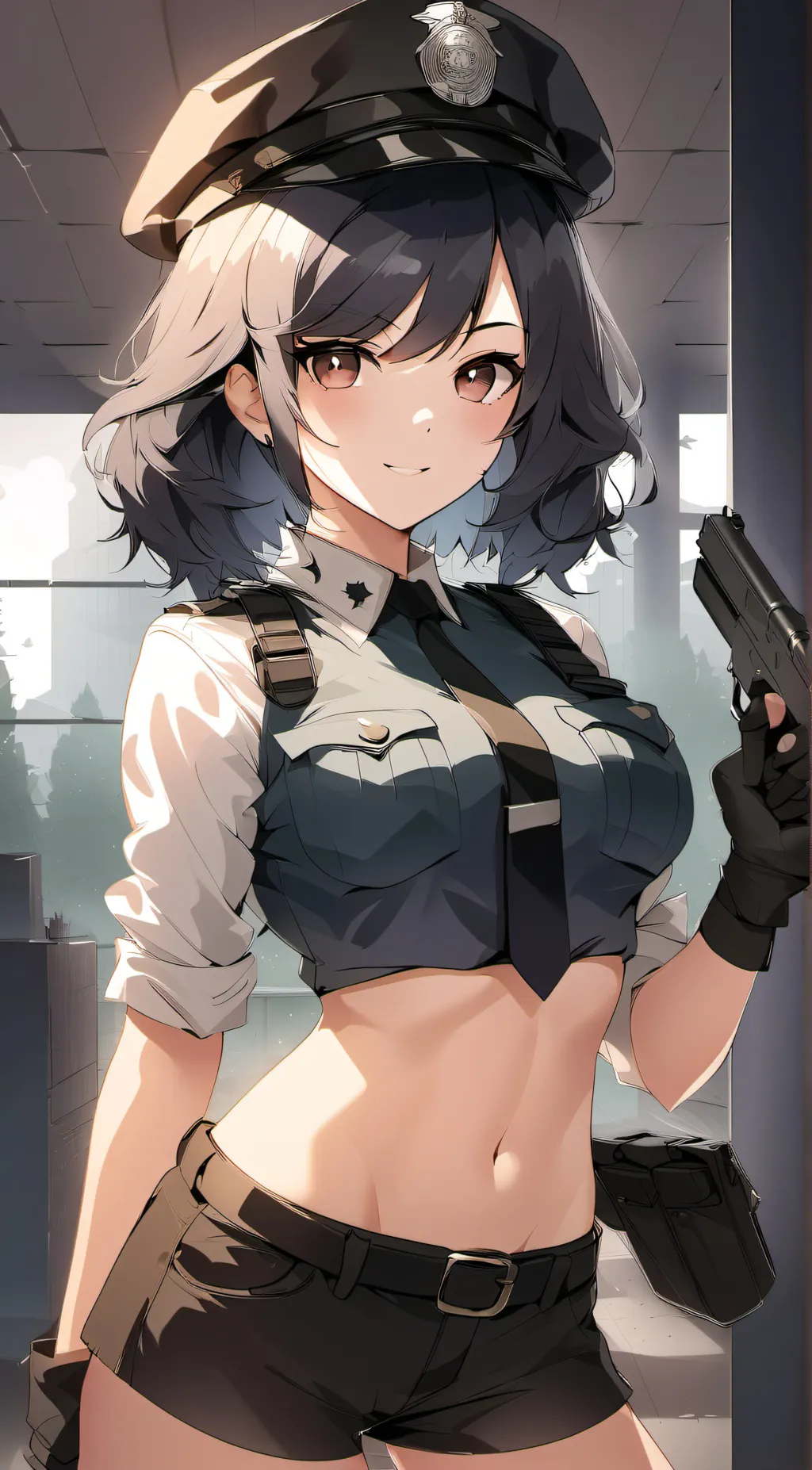 ai character: Police  background