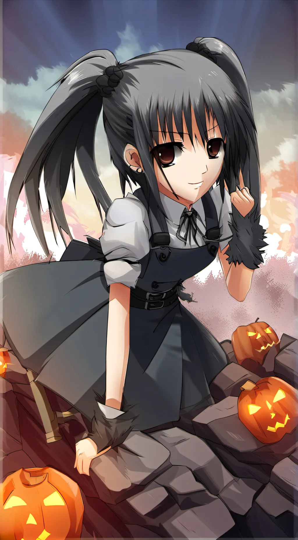 ai character: Kuromi background