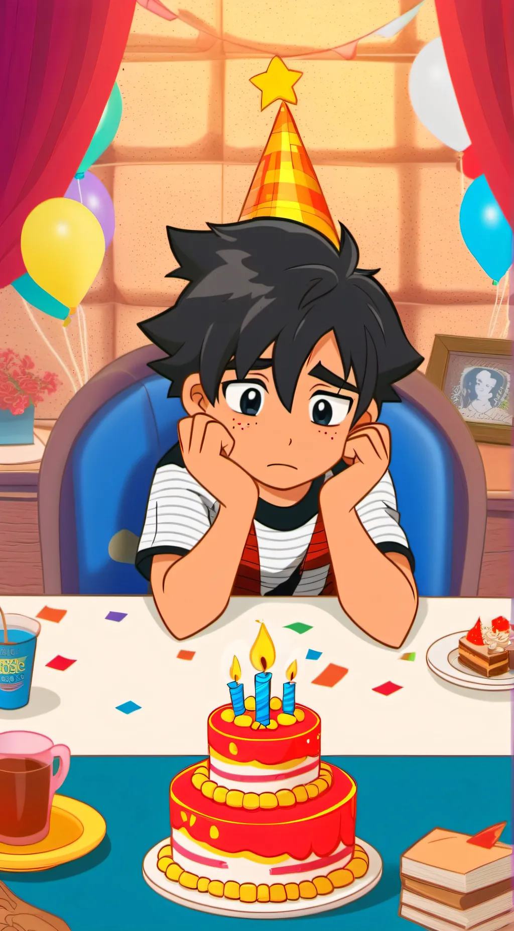 ai character: C.C AFTON background