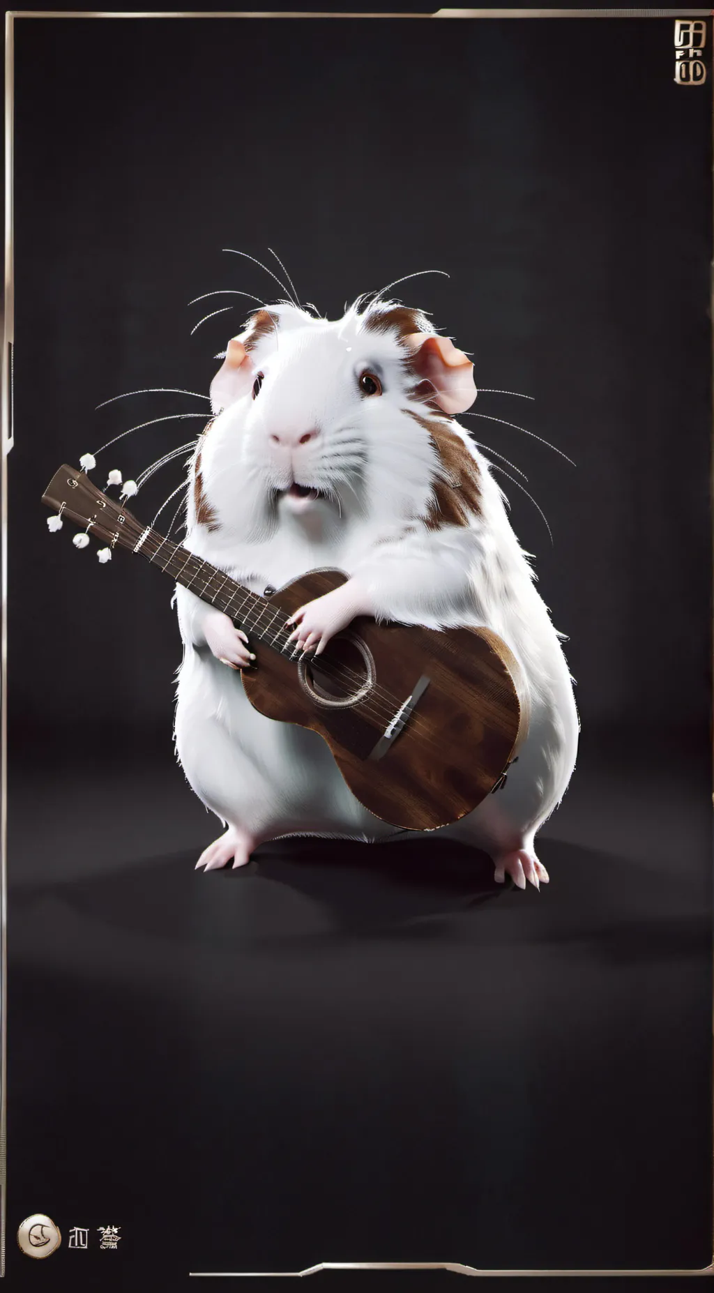 ai character: Cute guinea  background