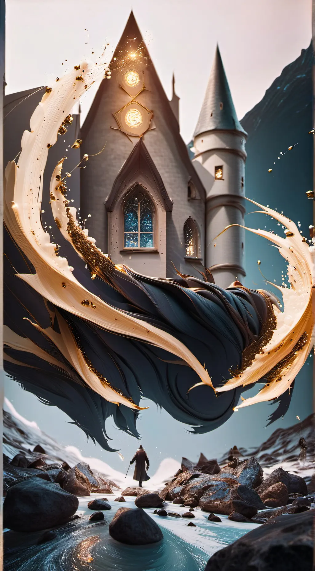 ai character: hogwarts❤💛💚💙 background