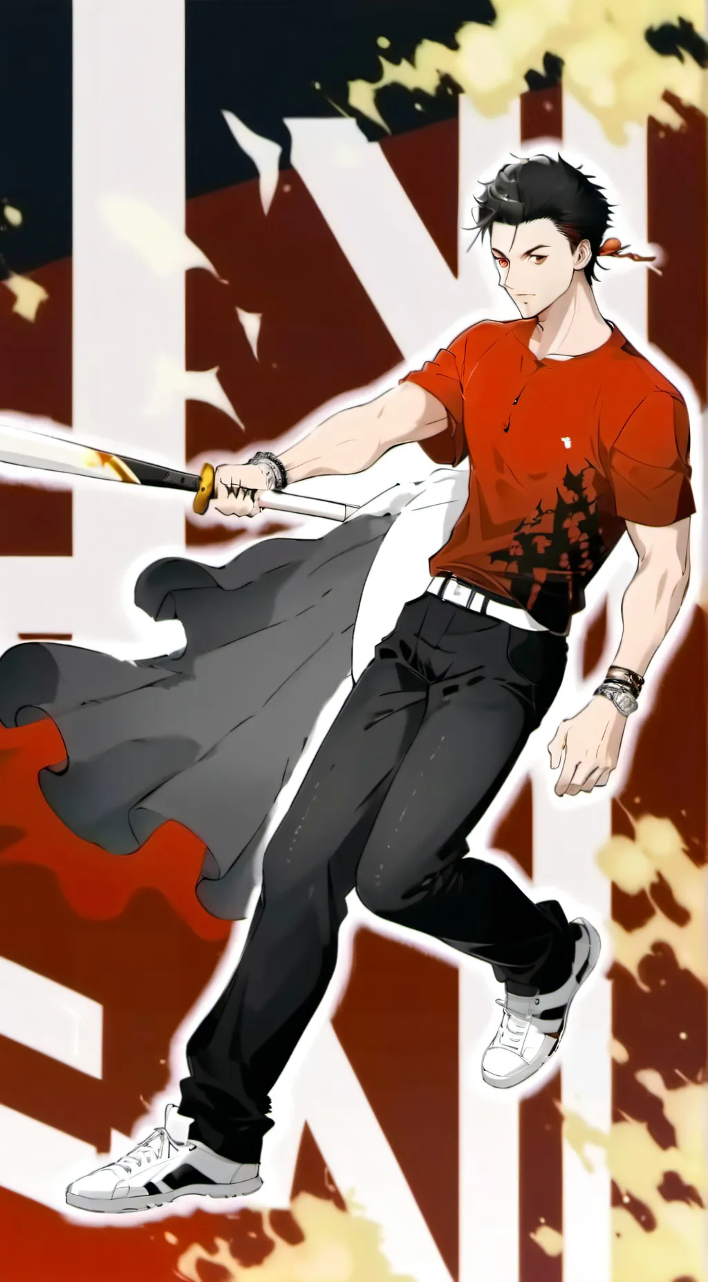 ai character: metal bat background