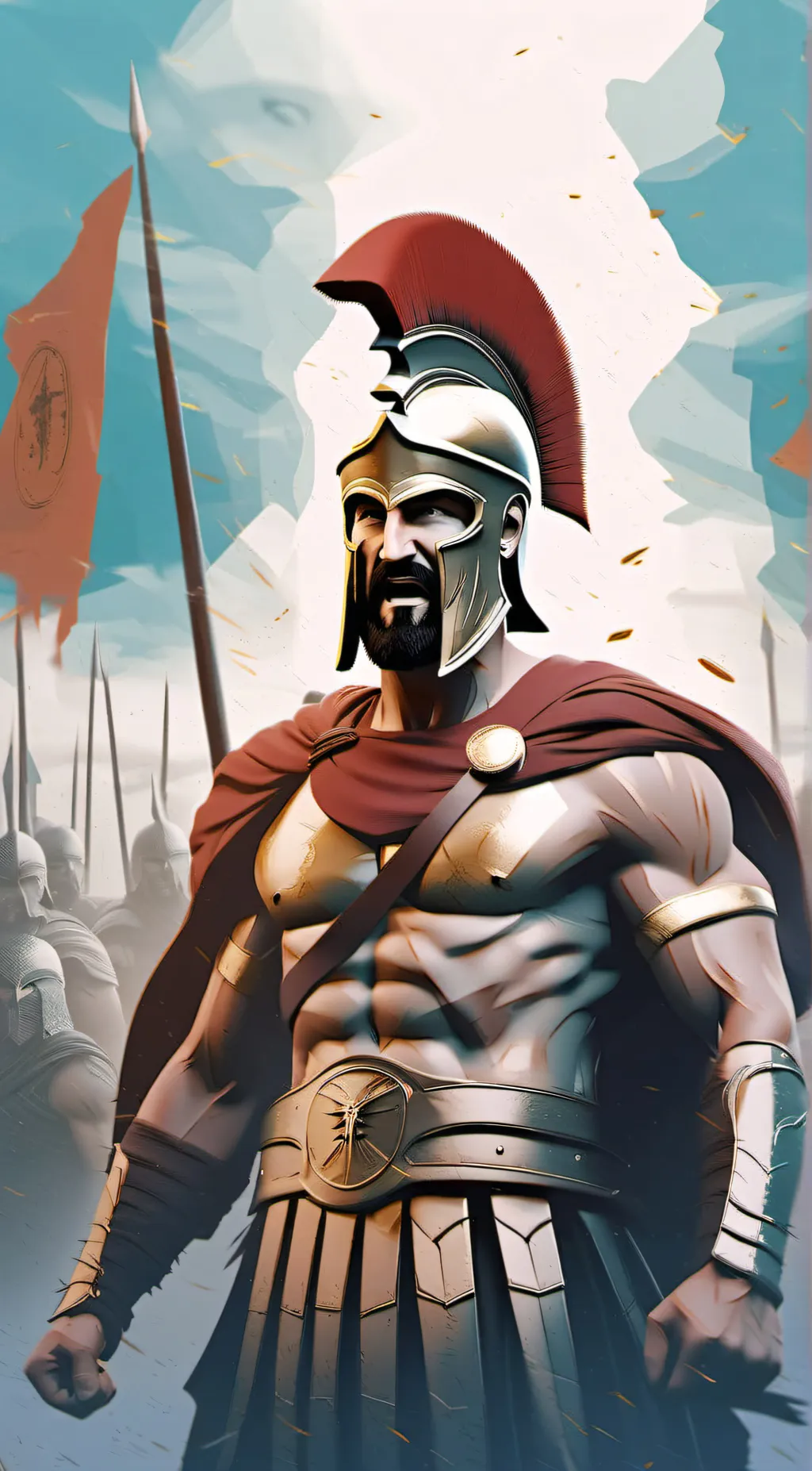 ai character: Leonidas  background
