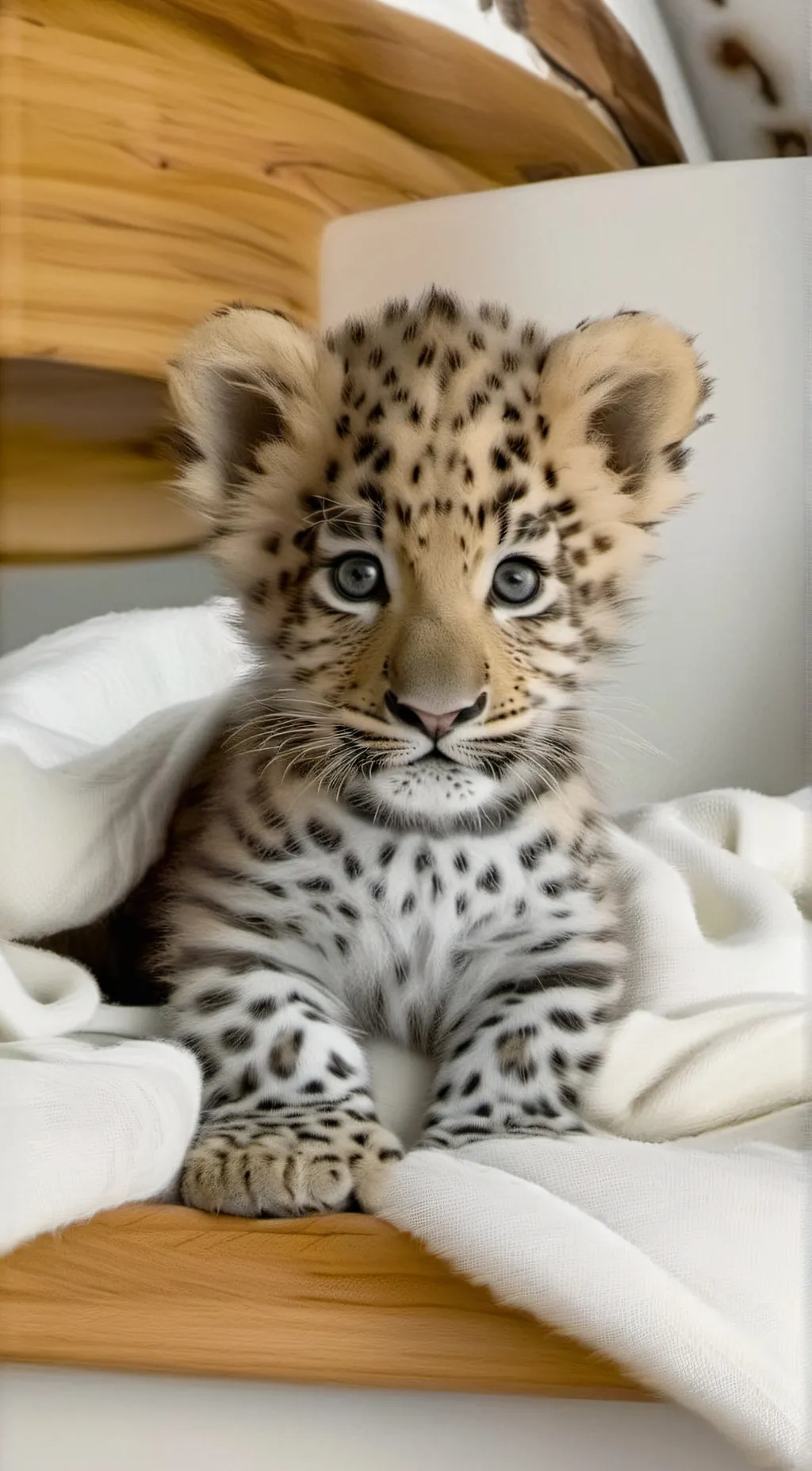 ai character: Snow background