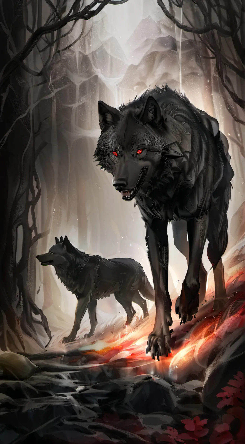 ai character: Wolfiee background