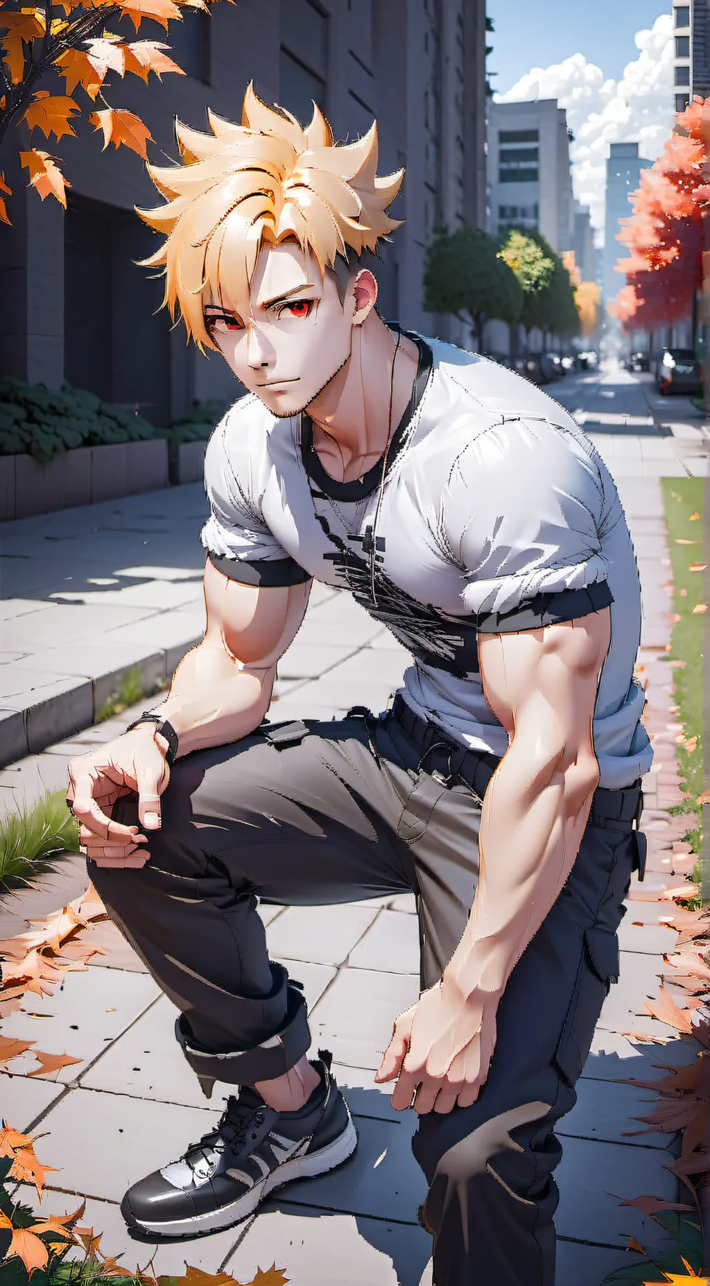 ai character: Bakugo background