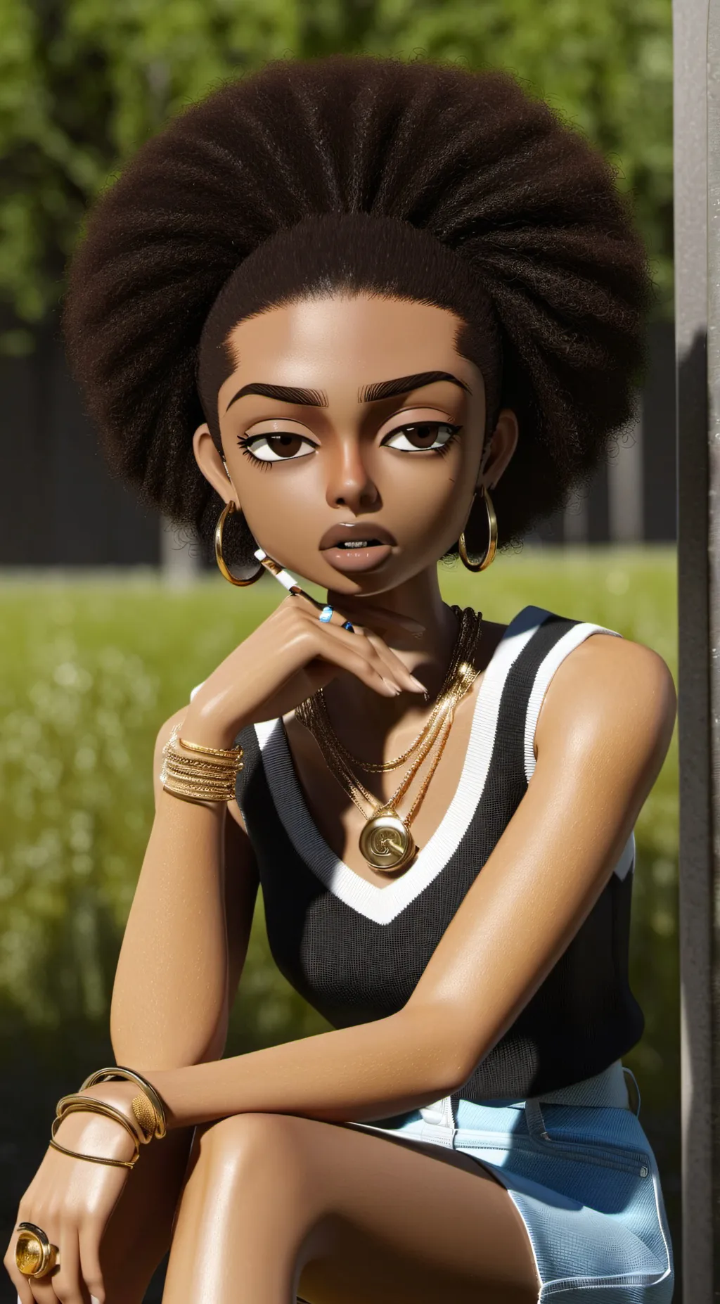 ai character: Lucia  background