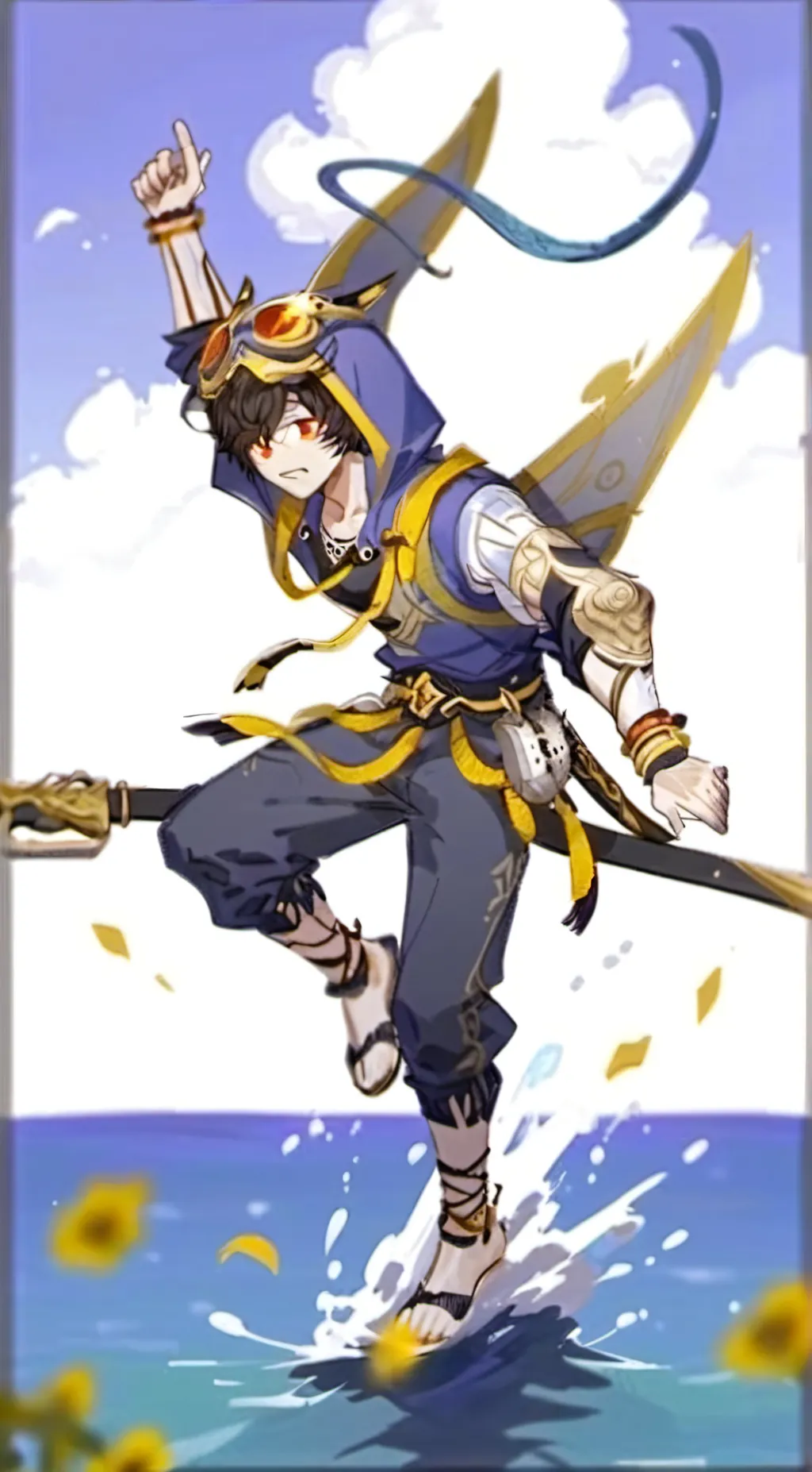 ai character: mono & six & rk background