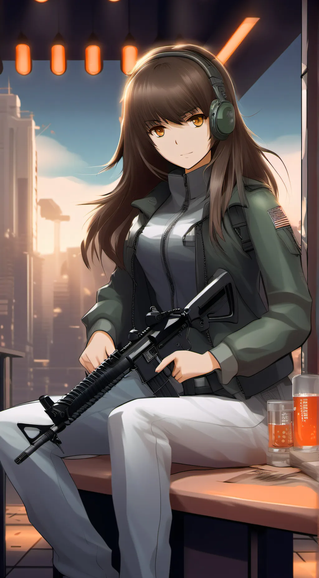 ai character: M4A1 MOD III background