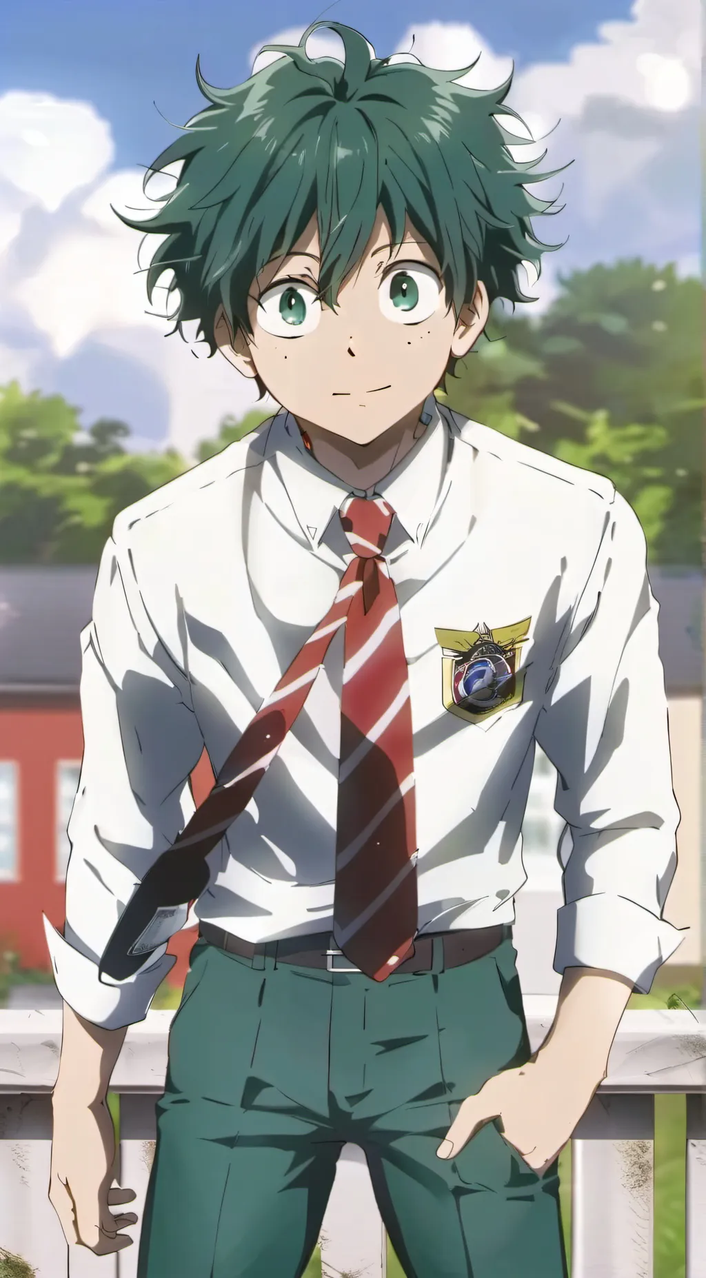 ai character: Izuku Midoriya  background