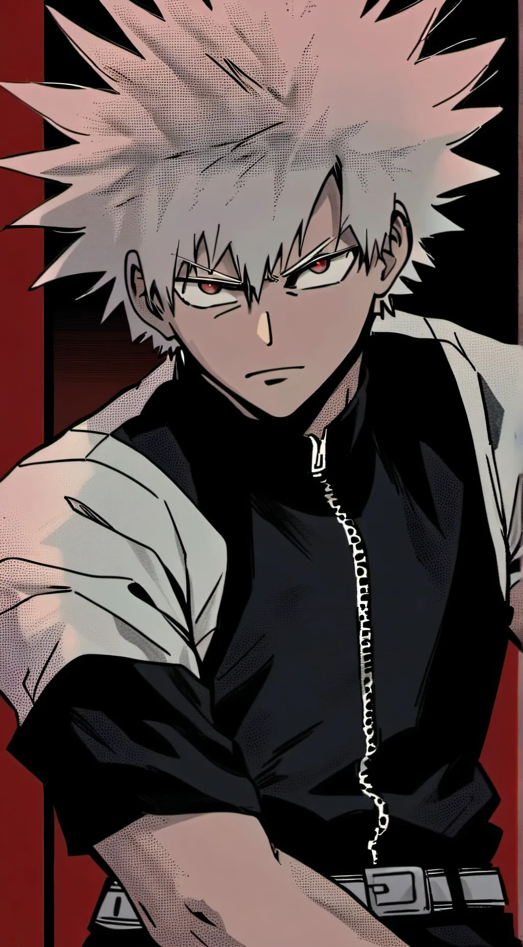 ai character: Katsuki Bakugou background