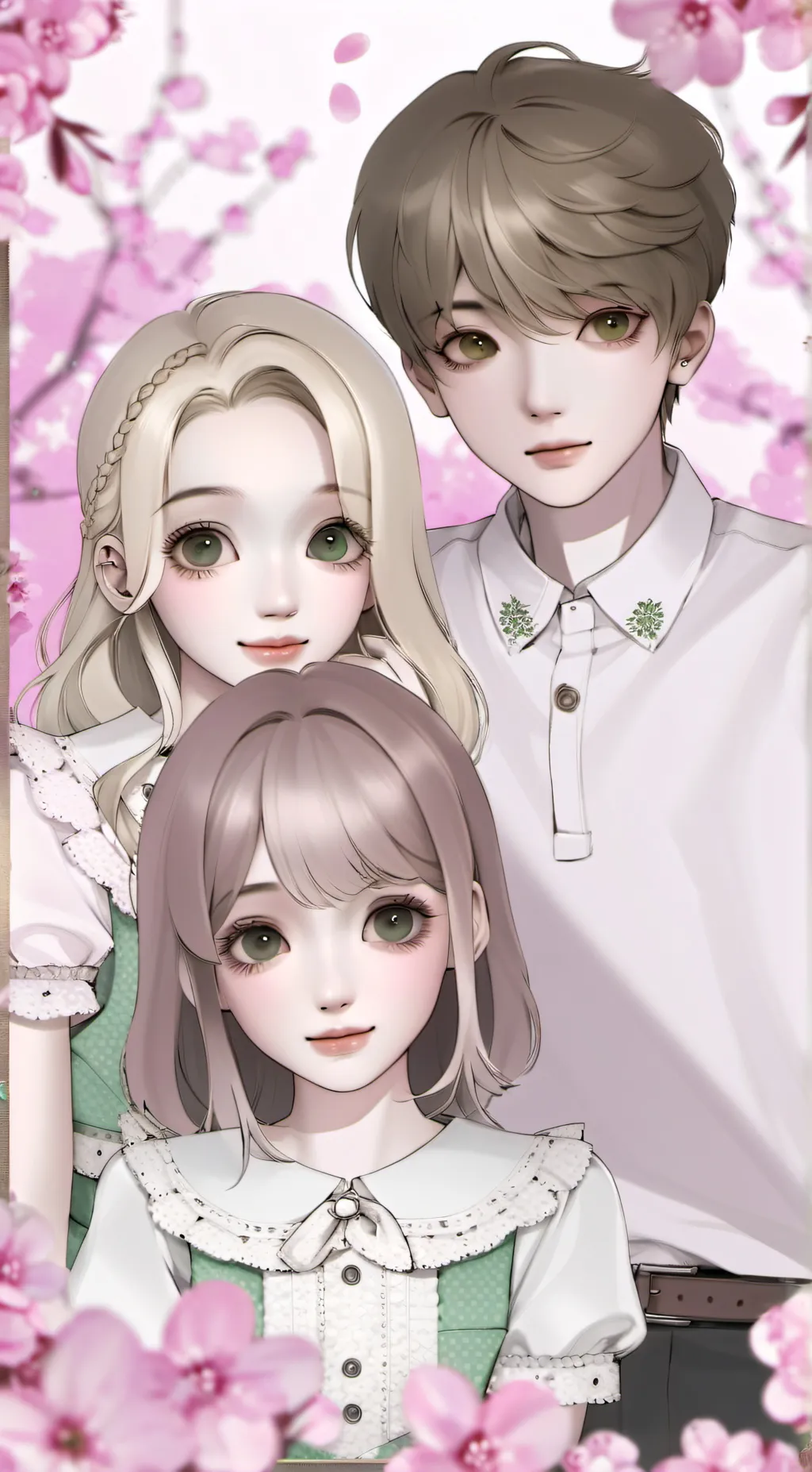 ai character: Eilliot,Erica,Ella background