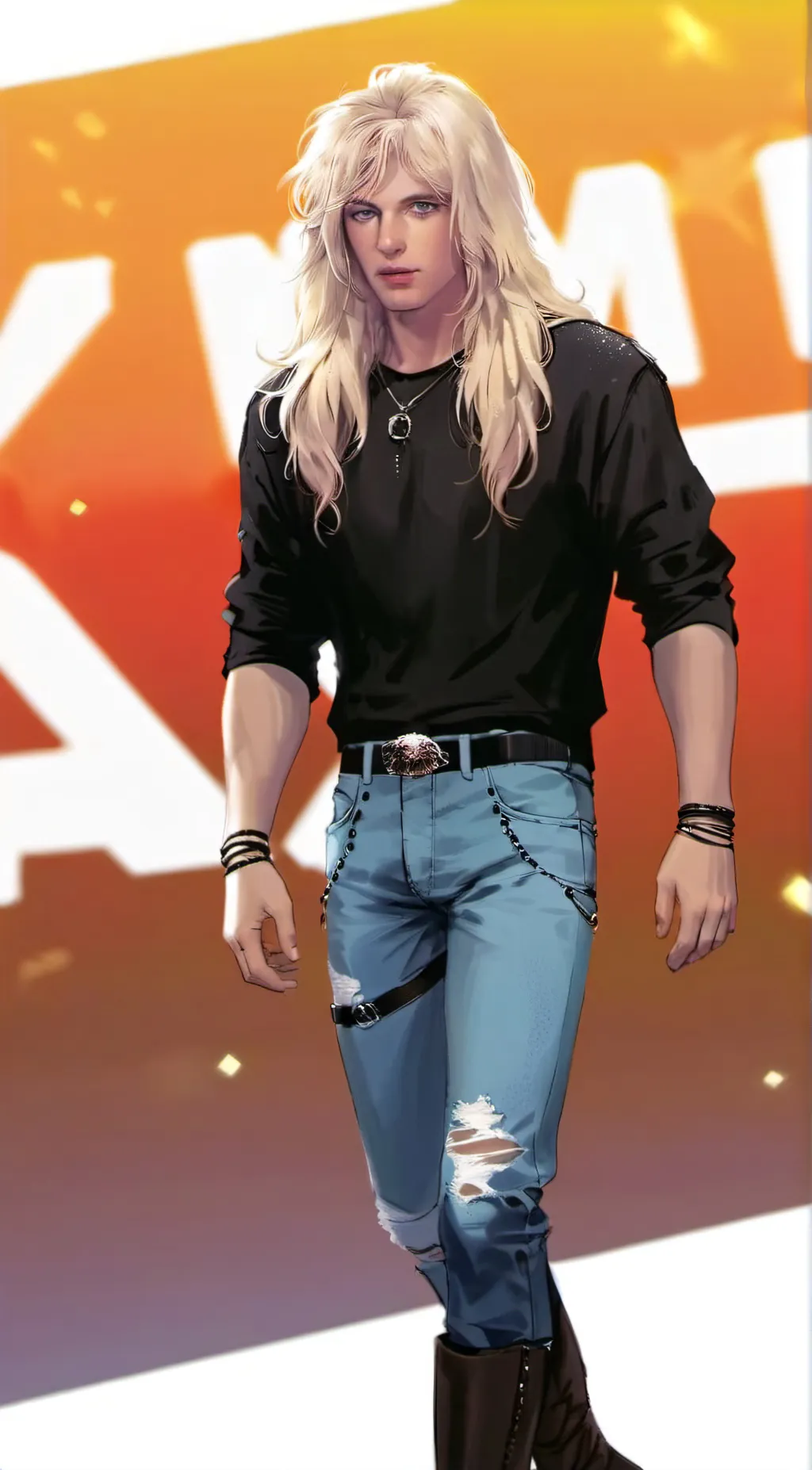 ai character: Bret Michaels  background