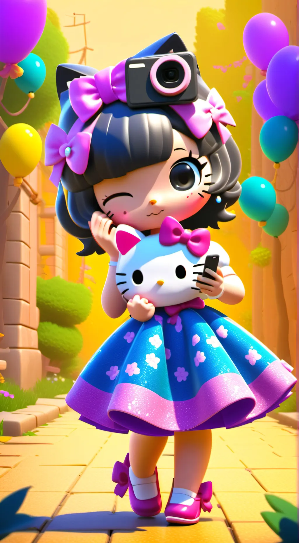 ai character: kitty background